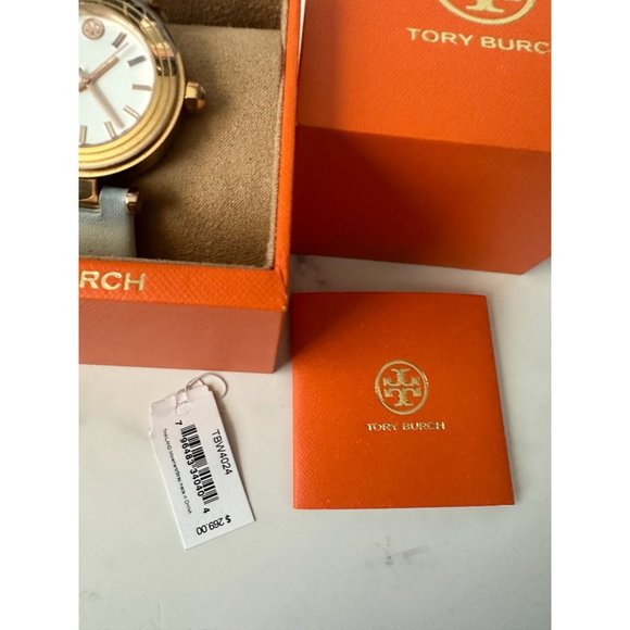 TORY BURCH Women’s White Leather Band Watch with Box - Picture 2 of 8